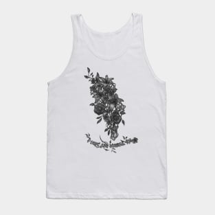 Flowers - I love and respect you - black and white option Tank Top